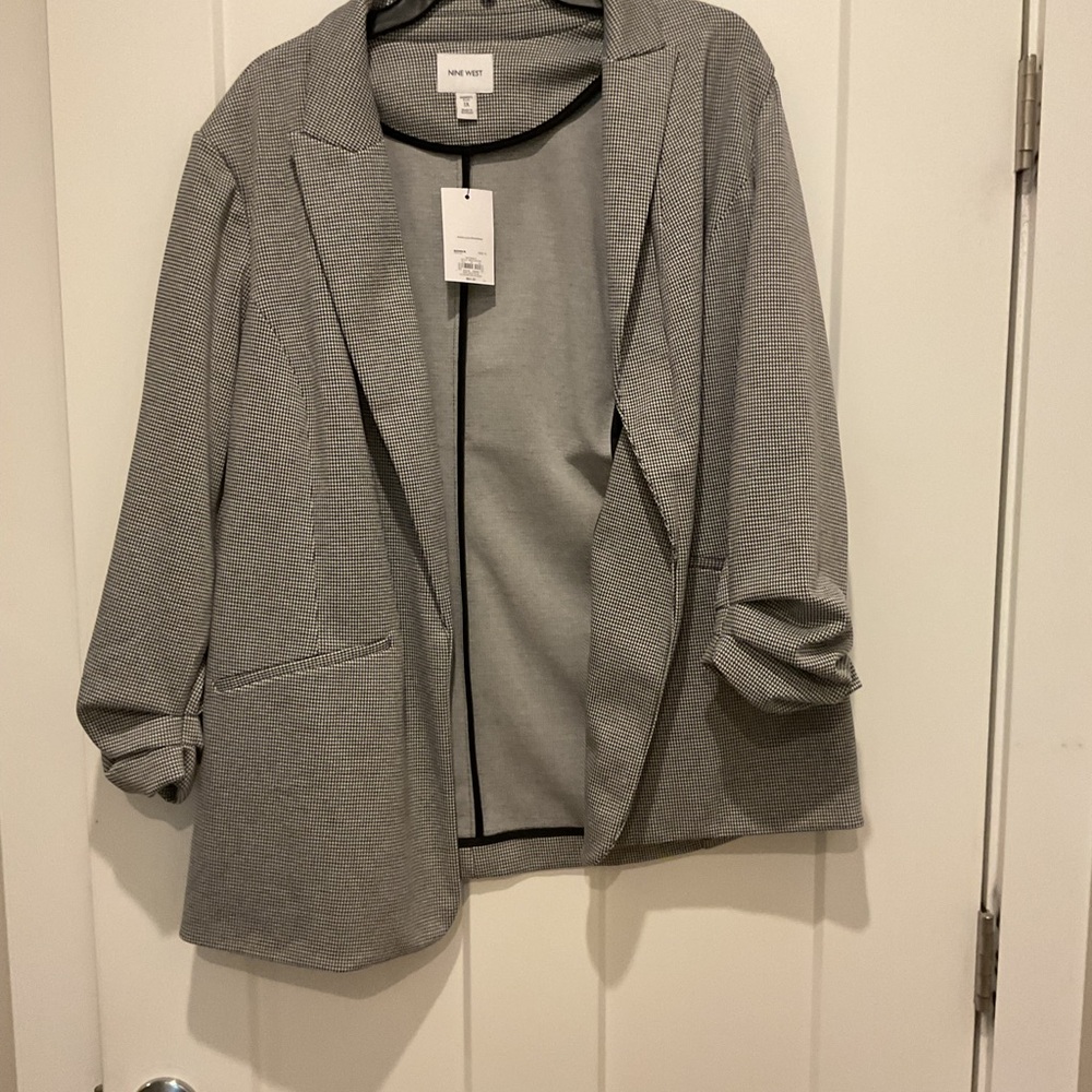 Nine West Classic Gray Blazer